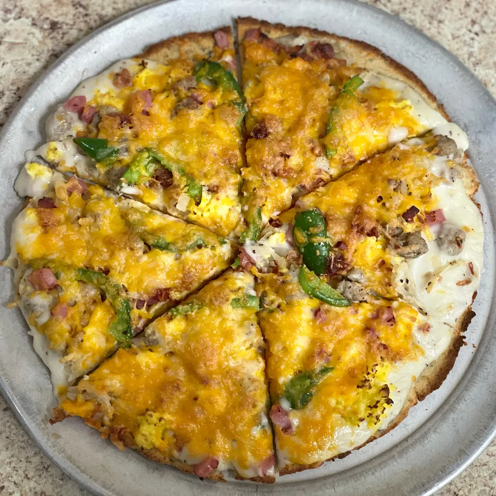 Cauliflower Breakfast Pizza